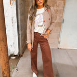 Kerri Rosenthal | Brooklyn Girl Sweater Jacket - Light Sable