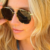 Freyrs | Weston Acetate Round Unisex Sunglasses - Tortoise/Gray