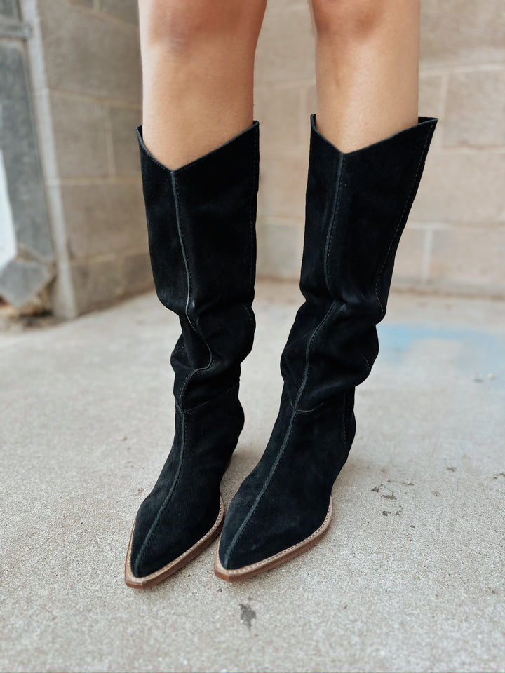 Free People Sway Low Slouch Boot | Black