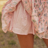 J. Marie | The Penny Lace Skort Set - Pink Floral Button Up