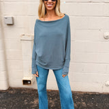 Six Fifty | Short Sleeve Anywhere Top - Slate