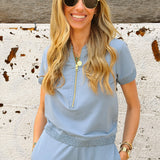 Sundays | Marisse Top - Blue Slate