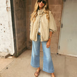 Free People | Chelsea Funnel-Neck Jacket - Oatmeal