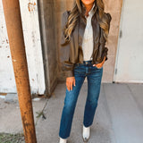We Are Sundays | Vegan Leather Elodie Jacket - Espresso