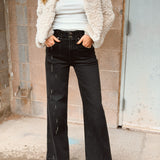Pistola | Lana Double Button High Rise Ultra Wide Leg - JetSet