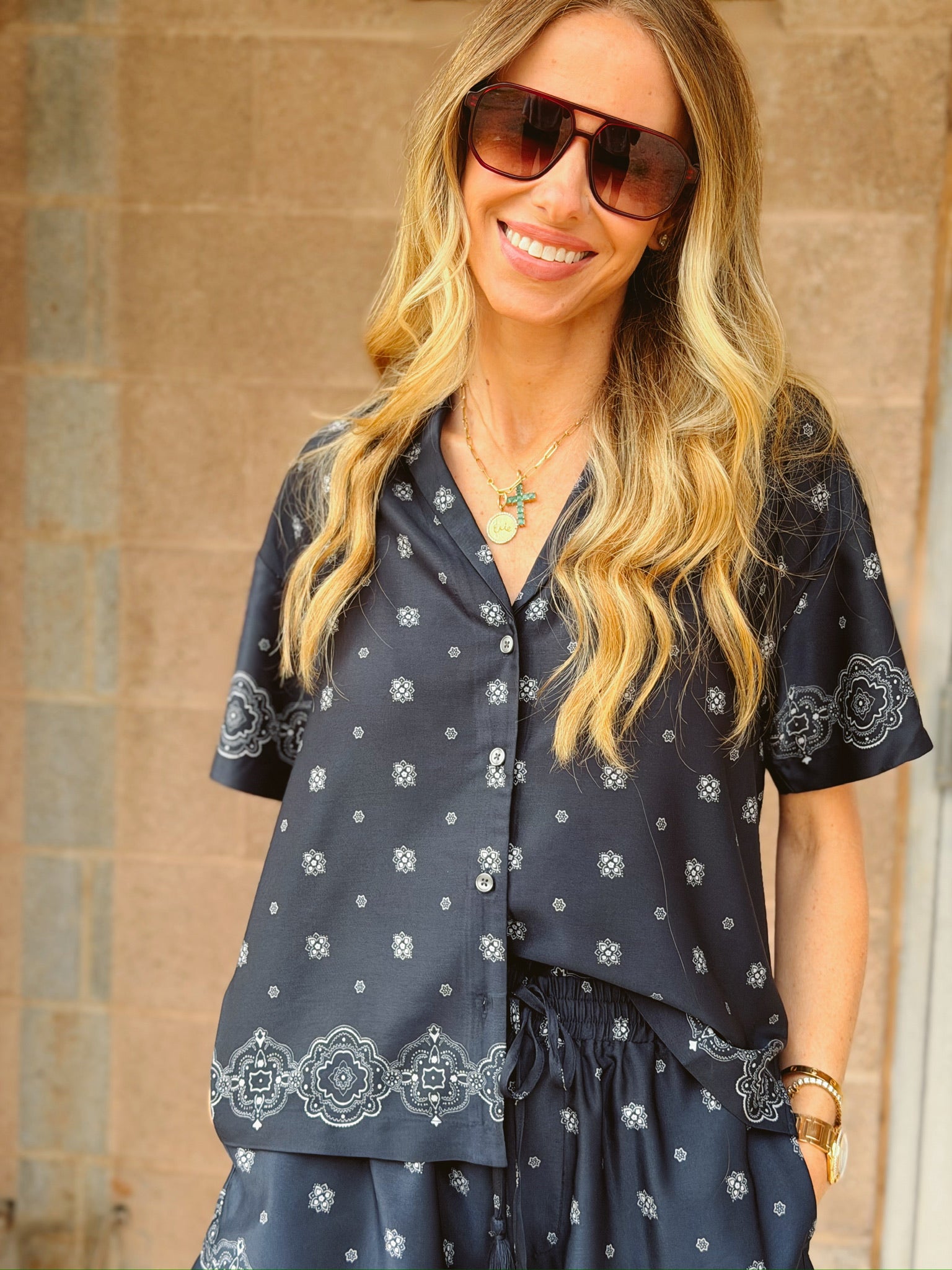 Good American | The Camp Shirt - Bandana