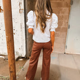 AG Jeans | Saige Wide Leg - Chestnut