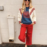 Sunny Somewhere | Varsity Track & Field Raglan Crew