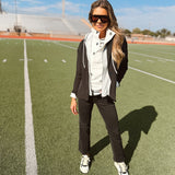 Six Fifty | Drew Blazer with Sweatshirt Insert - Black