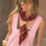 Jenni Earle | Silk Scarf - “Giddy Up” - Square Neck & Hair Scarf