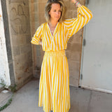 Maison Marigold | Porto Skirt - Yellow Stripe