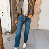 Pistola | Issa Ankle Mid Rise Relaxed Ankle Straight - Mirage