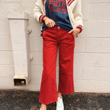 Good American | Vintage Wide Crop Jeans - Scooter