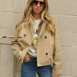 Six Fifty | Arden - Cropped Trench - Pebble