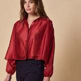 The Shirt | The Longsleeve Hayden Shirt- Brick Red