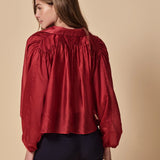 The Shirt | The Longsleeve Hayden Shirt- Brick Red