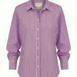 The Shirt | The Gameday Boyfriend - Purple Stripe