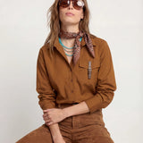 The Shirt  | The Boyfriend Shirt - Cognac