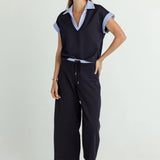 We Are Sundays | Lune Top - Navy