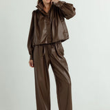 We Are Sundays | Vegan Leather Elodie Jacket - Espresso
