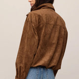 Z Supply | Corin Bubble Hem Jacket - Saddle Suede
