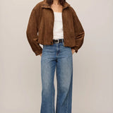 Z Supply | Corin Bubble Hem Jacket - Saddle Suede