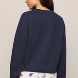 Z Supply | Boyfriend Patch Sweatshirt - Eclipse