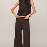 Z Supply | Scout Jersey Crop Flare Pant - Dark Chocolate