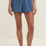 Z Supply | Hunter Knit Denim Short - Calypso Blue Indigo