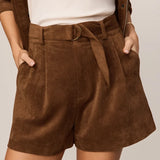 Z Supply | Ivory Suede Short - Saddle Suede