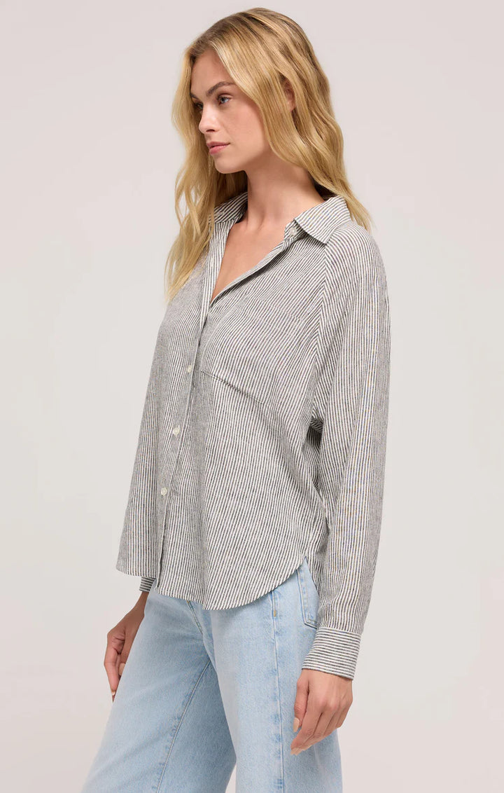 Z Supply | The Perfect Linen Top - Sea Salt