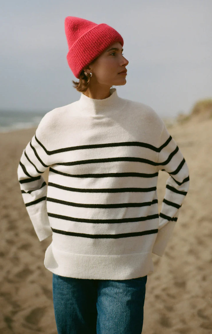 Z Supply | Fin Stripe Sweater - Sea Salt