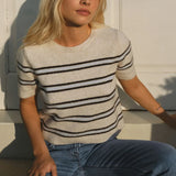 Z Supply | Gatewood Stripe Sweater - Light Oatmeal Heather