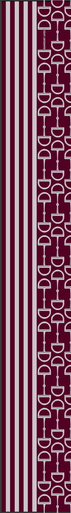 The Gameday Signature Scarf- Burgundy and White