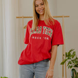 LivyLu | Texas Tech Camo Filled Gault Comfort Colors Tee - Red