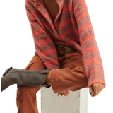We The Free | Button Collection Cardigan - Peach Combo