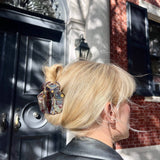 Solar Eclipse | Hand-painted Beetle Claw Hair Clip
