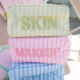 KenzKustomz | Striped Travel- Ready Cosmetic Bags