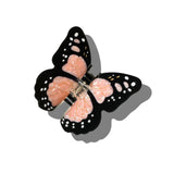 Solar Eclipse | Hand-painted Monarch Butterfly Claw Hair Clip