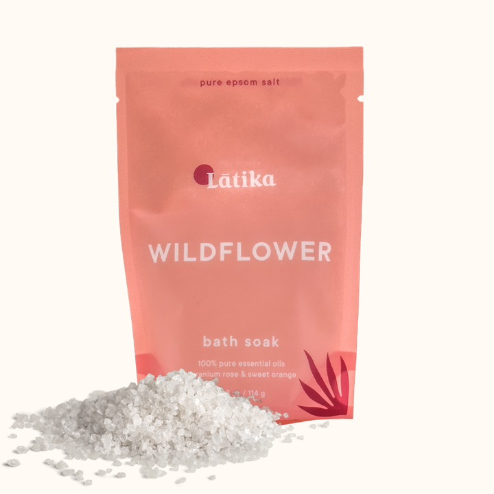 Wildflower Epsom Bath Soak - Pink Red