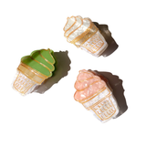 Solar Eclipse | Hand-painted Soft Serve Icecream Claw Hair Clip