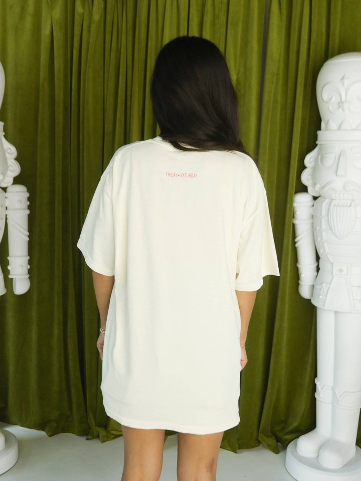 Christmas Stamps Tee - Ivory