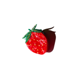 Solar Eclipse | Hand-painted Strawberry Fruit Claw Hair Clip