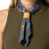 Jenni Earle | Leather Bandana Slide - Arched - Scarf Ring