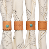 Jenni Earle | Leather Bandana Slide - Arched - Scarf Ring
