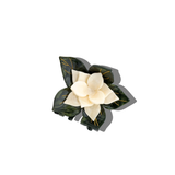 Solar Eclipse | Hand-painted Origami Magnolia Flower Hair Clip