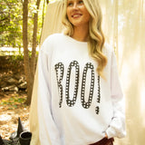 Friday + Saturday | Boo Polka Dot Mockneck - Grey