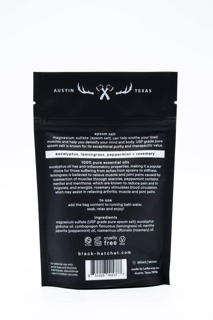 Black Hatchet Muscle - Bath Salt  Gift for Men