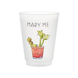 "Mary Me" Bloody Mary Frosted Cups | Set of 6