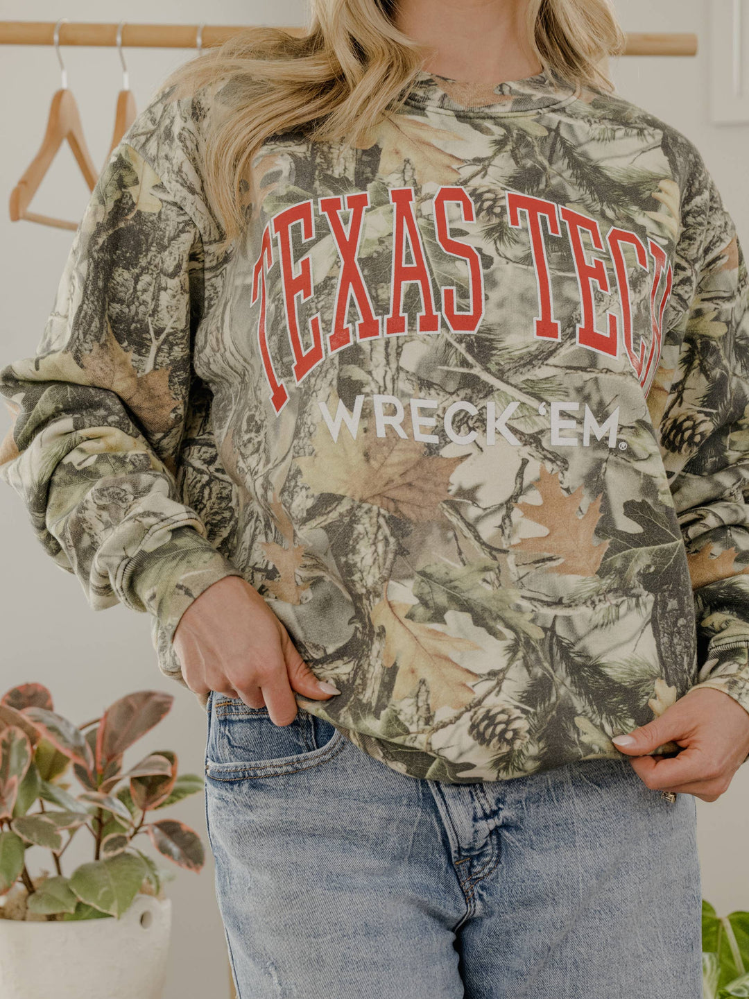 LivyLu | Texas Tech Camo Sweatshirt